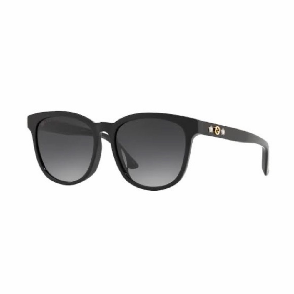 Gucci Black Acetate Star Stud Sunglasses 56mm Elegant Black Sunglasses